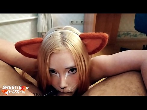 ❤️ Kitsune engole a piça e o esperma na boca ️ Porno russo em nós ❌️❤